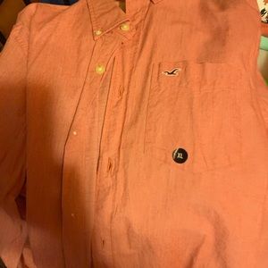 Hollister button down (salmon)